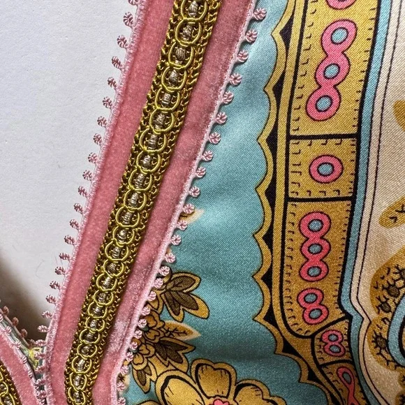 Phoebe Couture Oriental Silk Floral Jacquard Brocade Sheath Cocktail Dress 4 - Picture 10 of 12